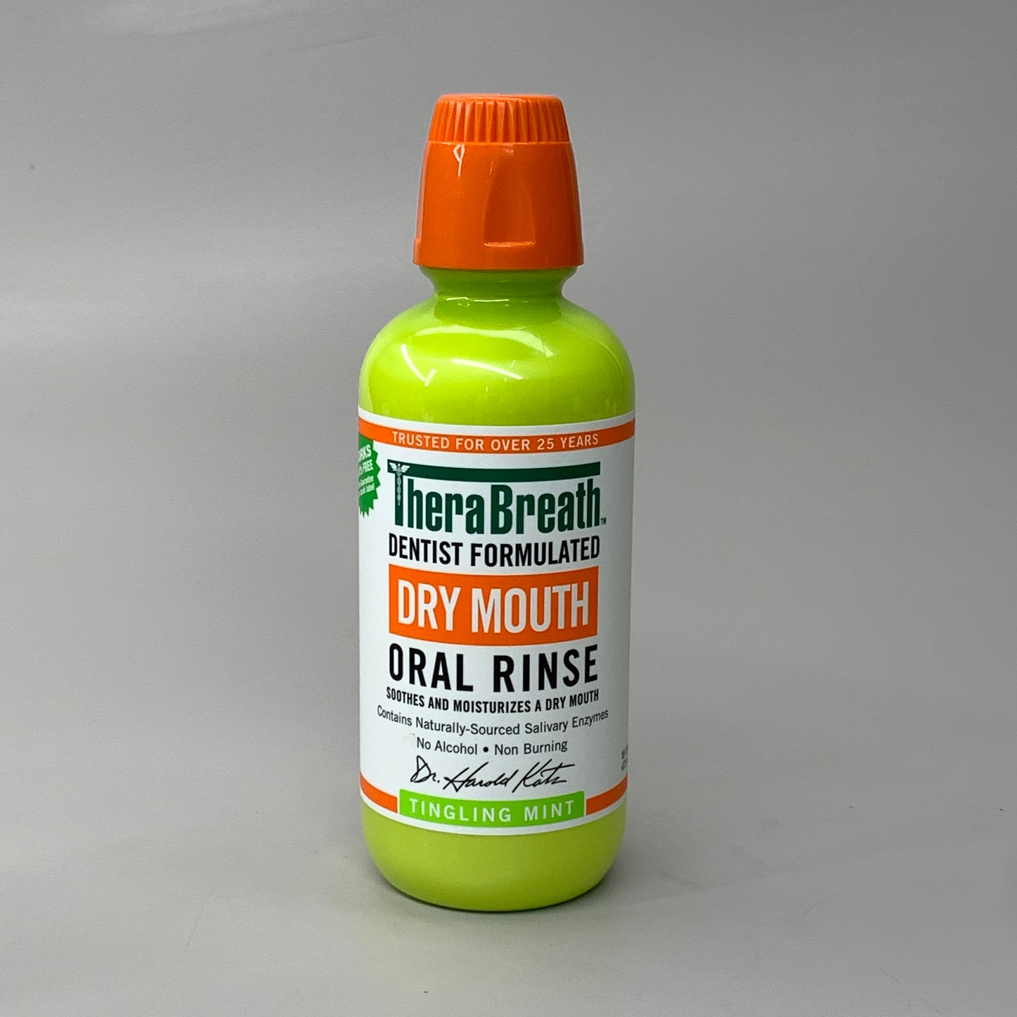 THERABREATH (2 PACK) Dry Mouth Oral Rinse Tingling Mint 16 fl oz BB 03/25