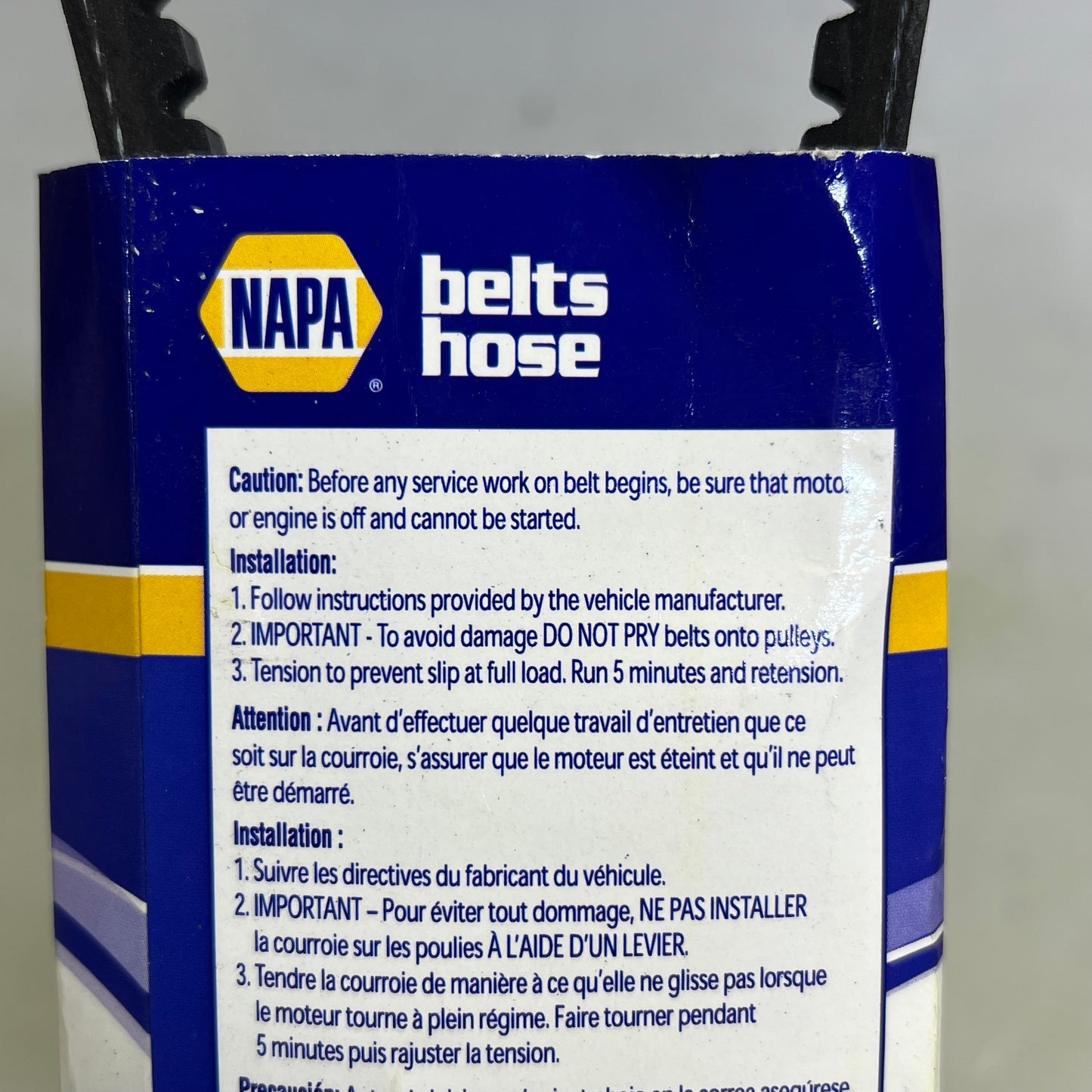 NAPA EPDM High Capacity V-Belt XL HC41 13/32" x 36 3/8" Black 257355