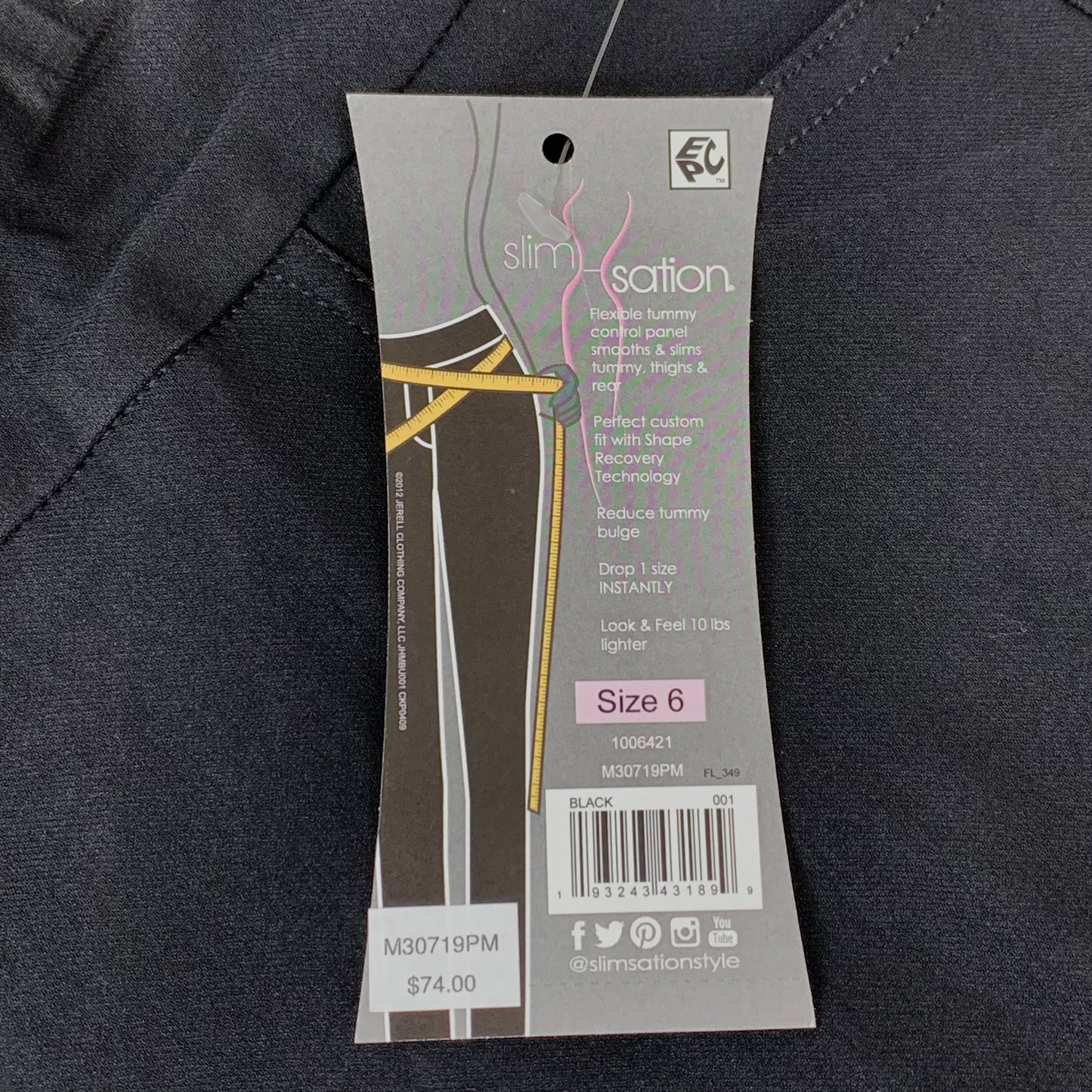 MULTIPLES Ankle Pant  Petite Women's Sz 6 Black M30719PM