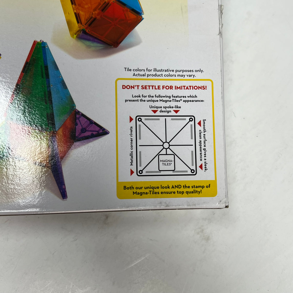 MAGNA-TILES Magnetic Building Tiles for Ages 3-99 32 Piece Set Multicolor 02132