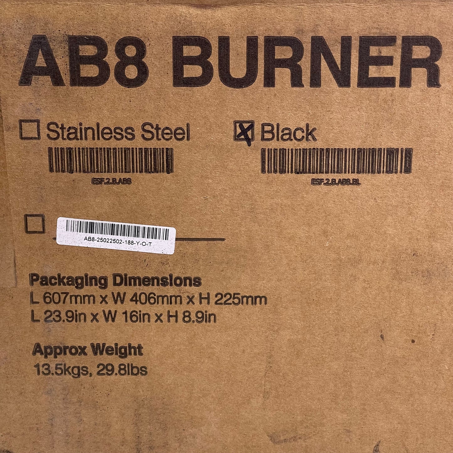 ECOSMART AB8 Round Ethanol Burner 14” Black ESF.2.B.AB8