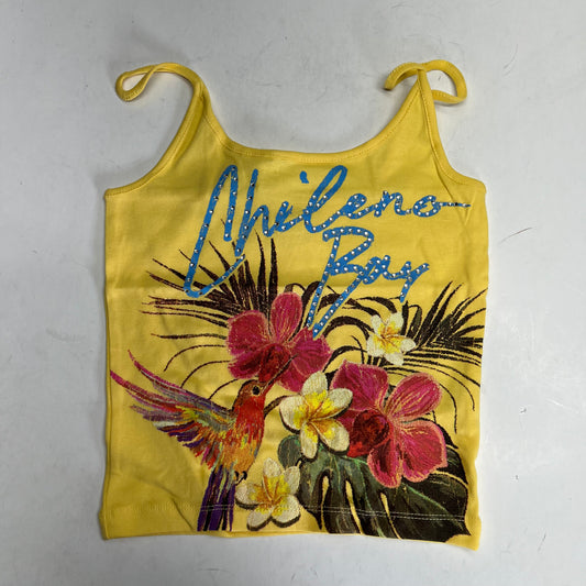 URBAN OUTFITTERS Chileno Bay Tropical Floral Camisole Top Women's Sz XS Yellow