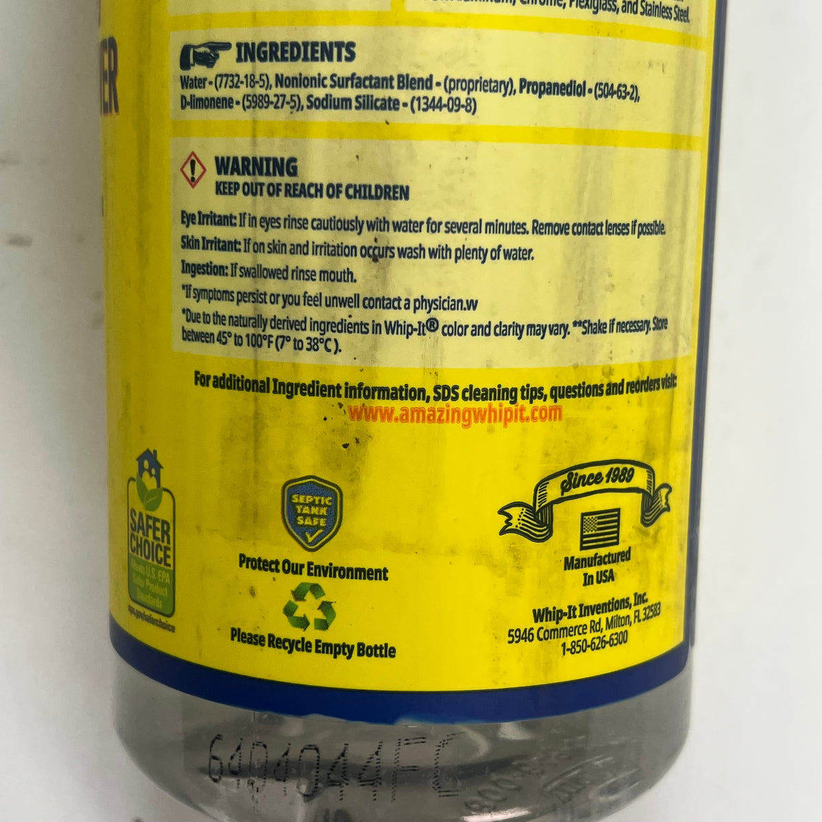 WHIP-IT (3 PACK) All Purpose Cleaner & Stain Remover Concentrate  32 fl oz