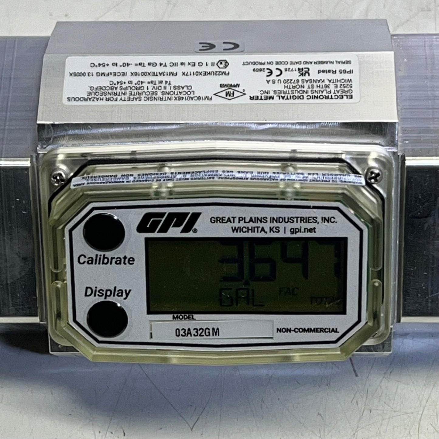 GPI Digital Fuel Meter Compact Easy Install NPT 2" 113900-9502