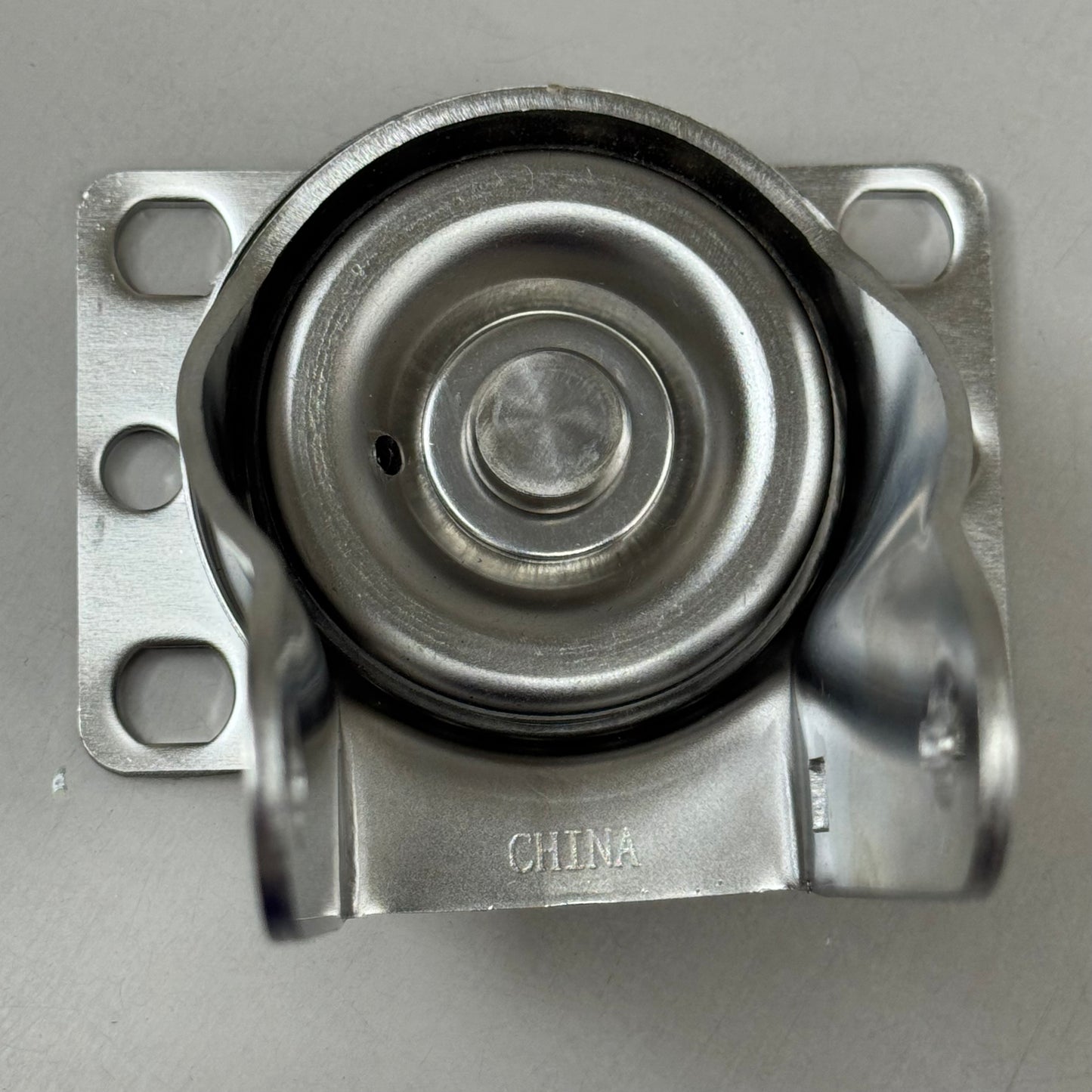 HEAVY DUTY  (2 Pack) Swivel Caster Plate Replacement 4"x2" Overall Length Chrome E32250GZ820644