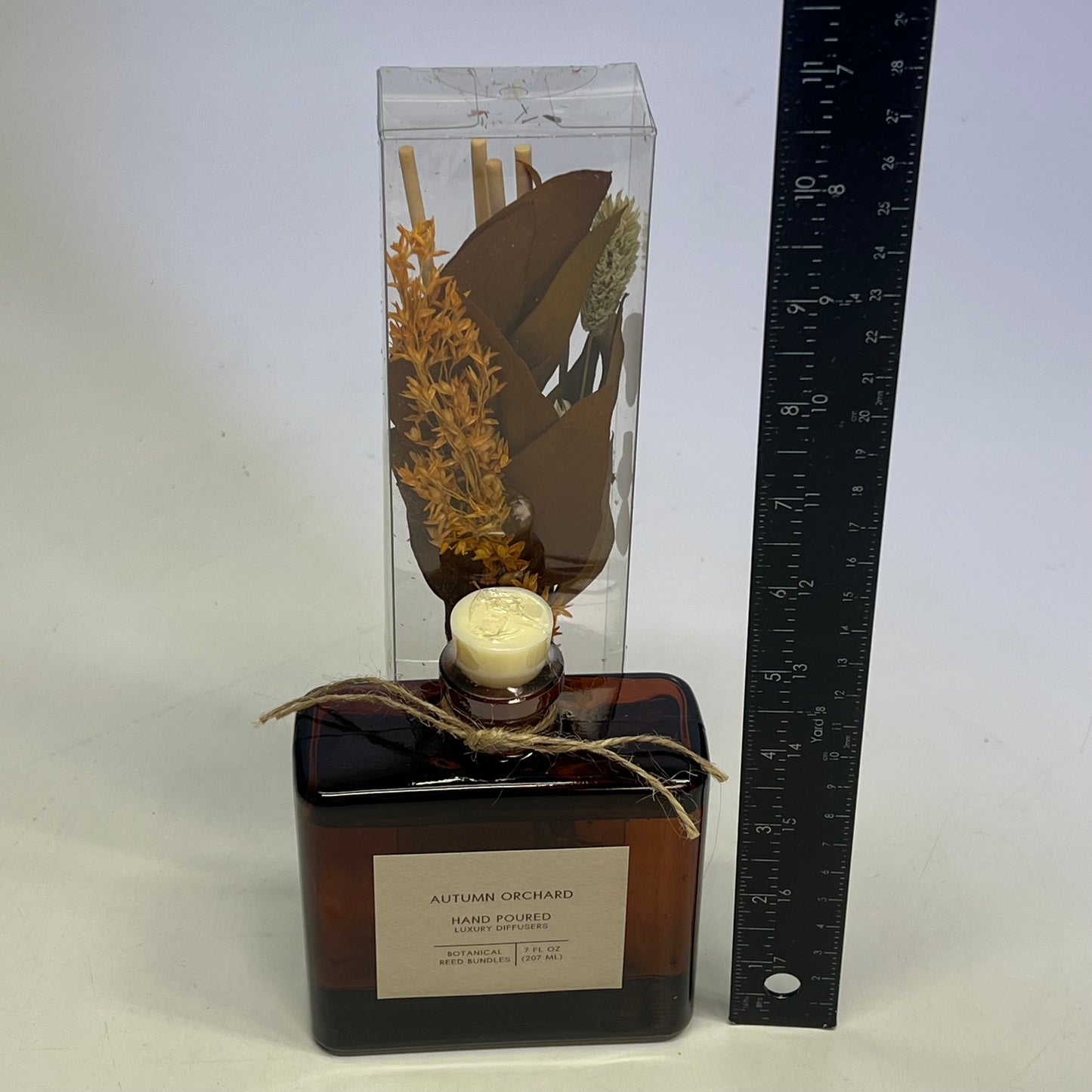 ANDALUCA HOME  Autumn Orchard Dried Bouquet Reed Bundle Fragrance Diffuser Amber