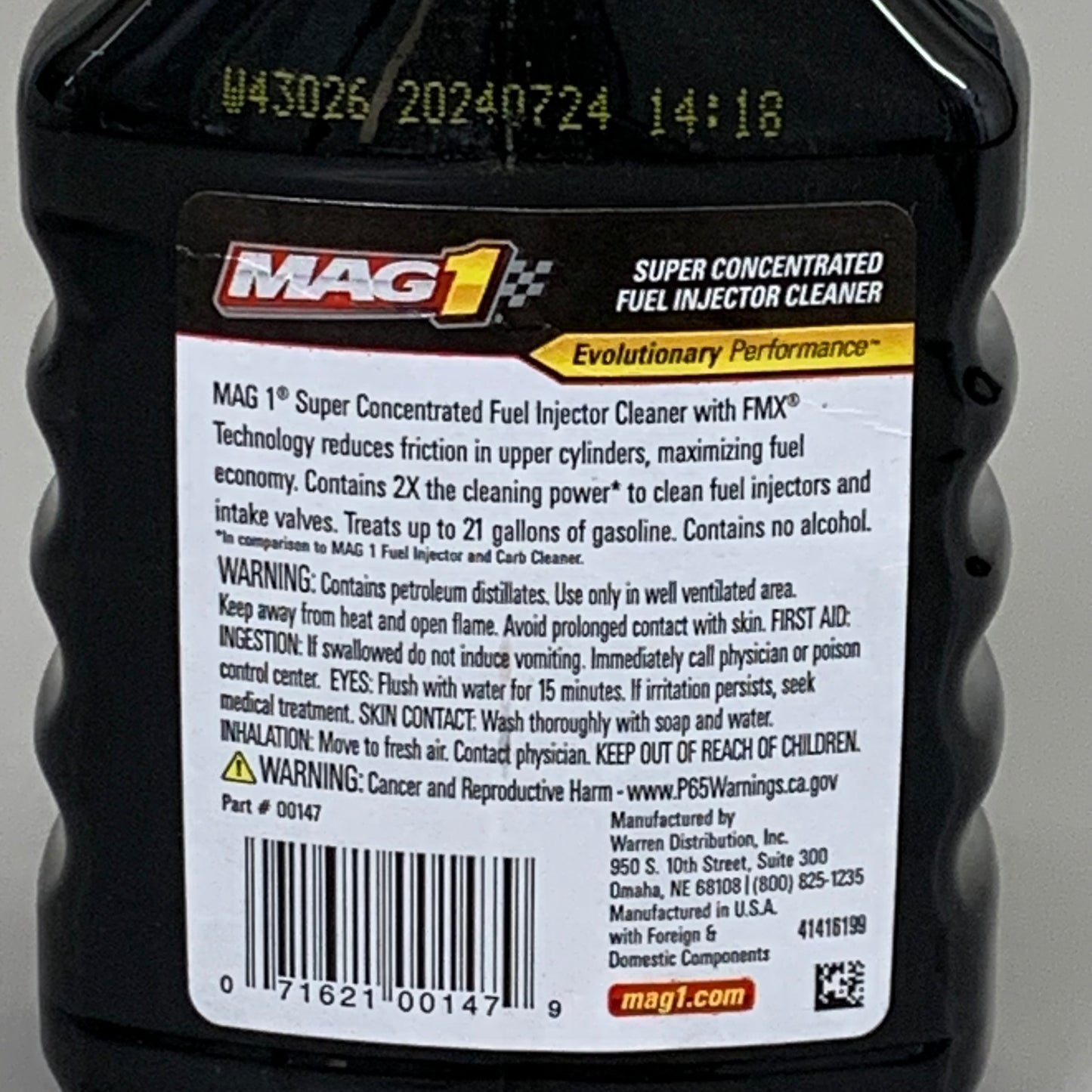 MAG1 (12 Pack) Super Concentrated Fuel Injector Cleaner FMX 12 fl oz 00147