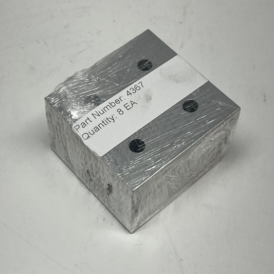 80/20 INC (8 PACK) 15 Series & Ready Tube 4 Hole Square Flat Plate Aluminum 4367