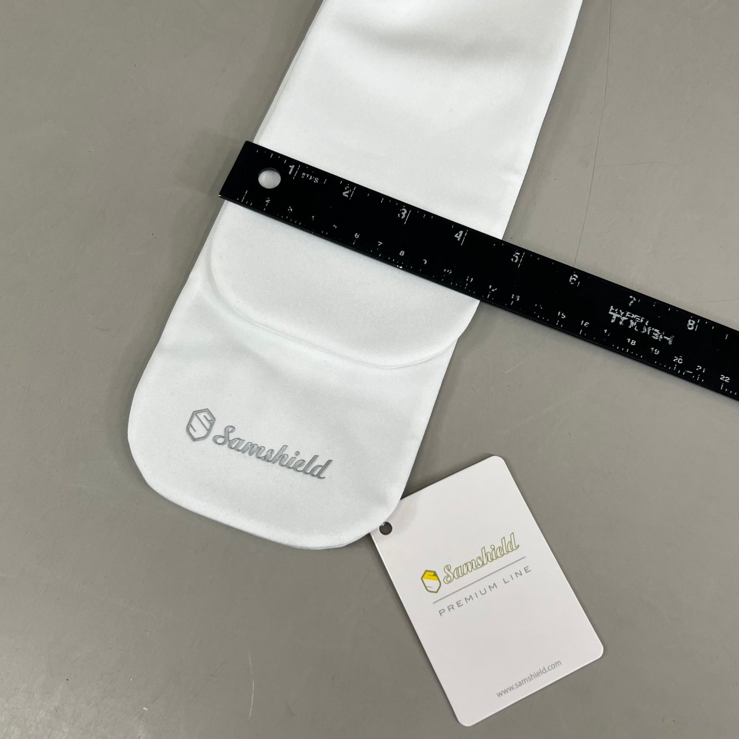 SAMSHIELD Plastron Flower Equestrian Riding Tie Women's Sz XS/S Holo White