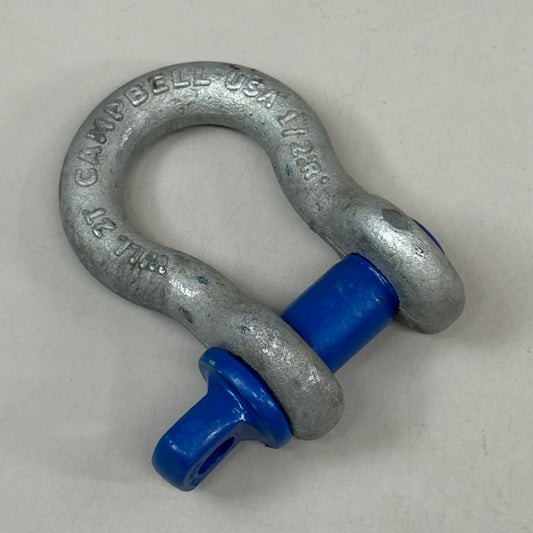 CAMPBELL Screw Pin Anchor Shackles 2 Ton Wll  1/2 in #5410835