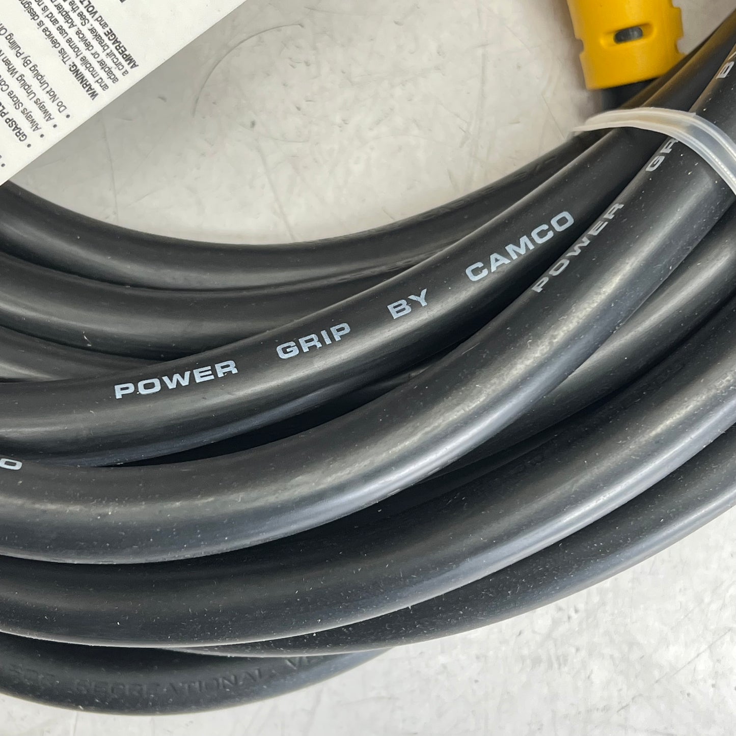 CAMCO Rv Extension Power Grip Extcord  50' 30A 125V/3750W 10 Ga Yellow 55197
