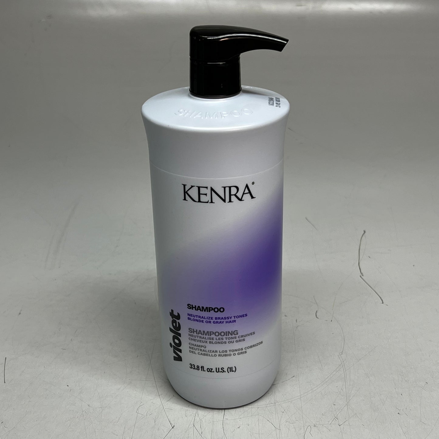 KENRA Violet Shampoo For Enhancing Blonde Vibrancy Eliminating Brass 33.8 oz