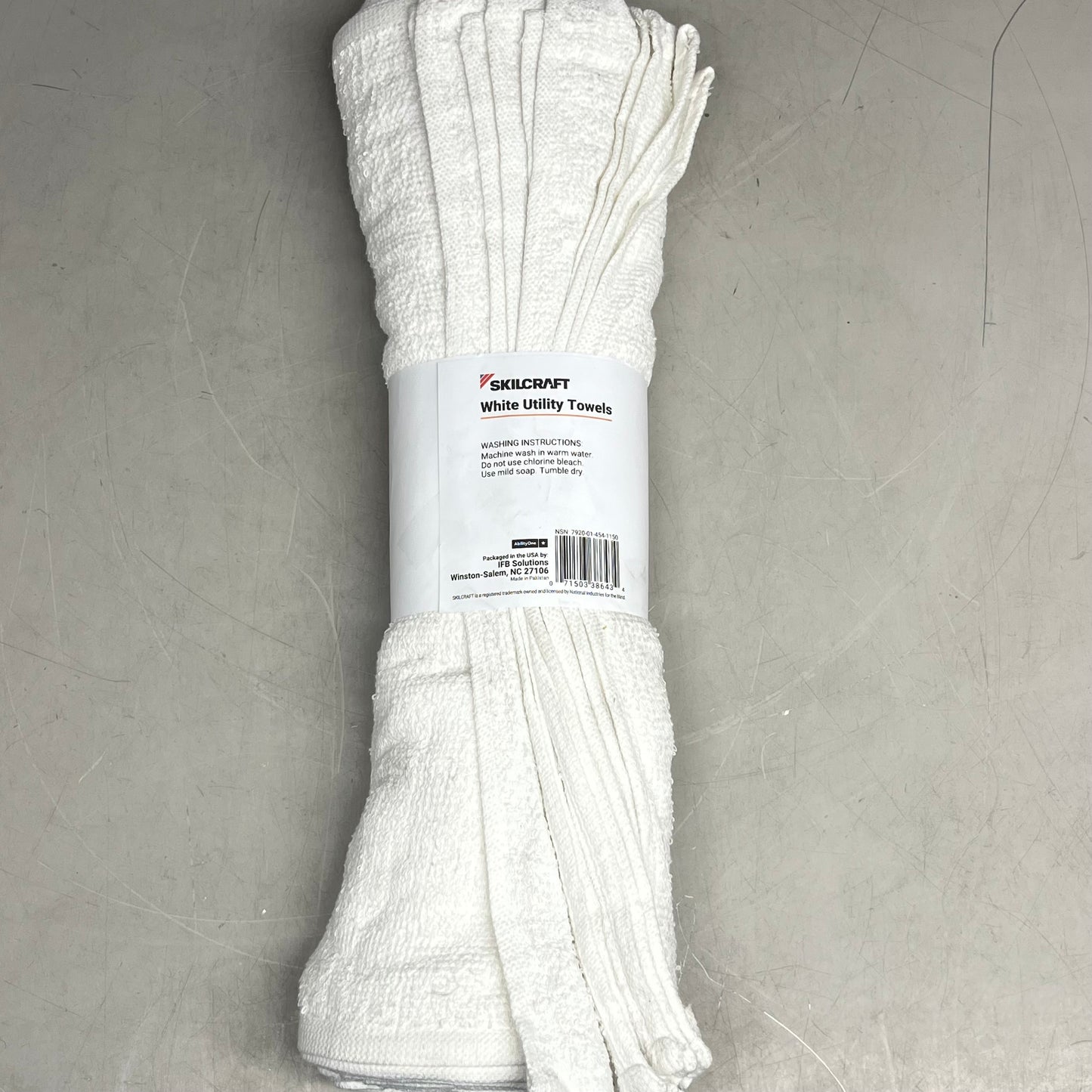 SKILCRAFT (12 PACK) White Utility Towels 16"x19" White