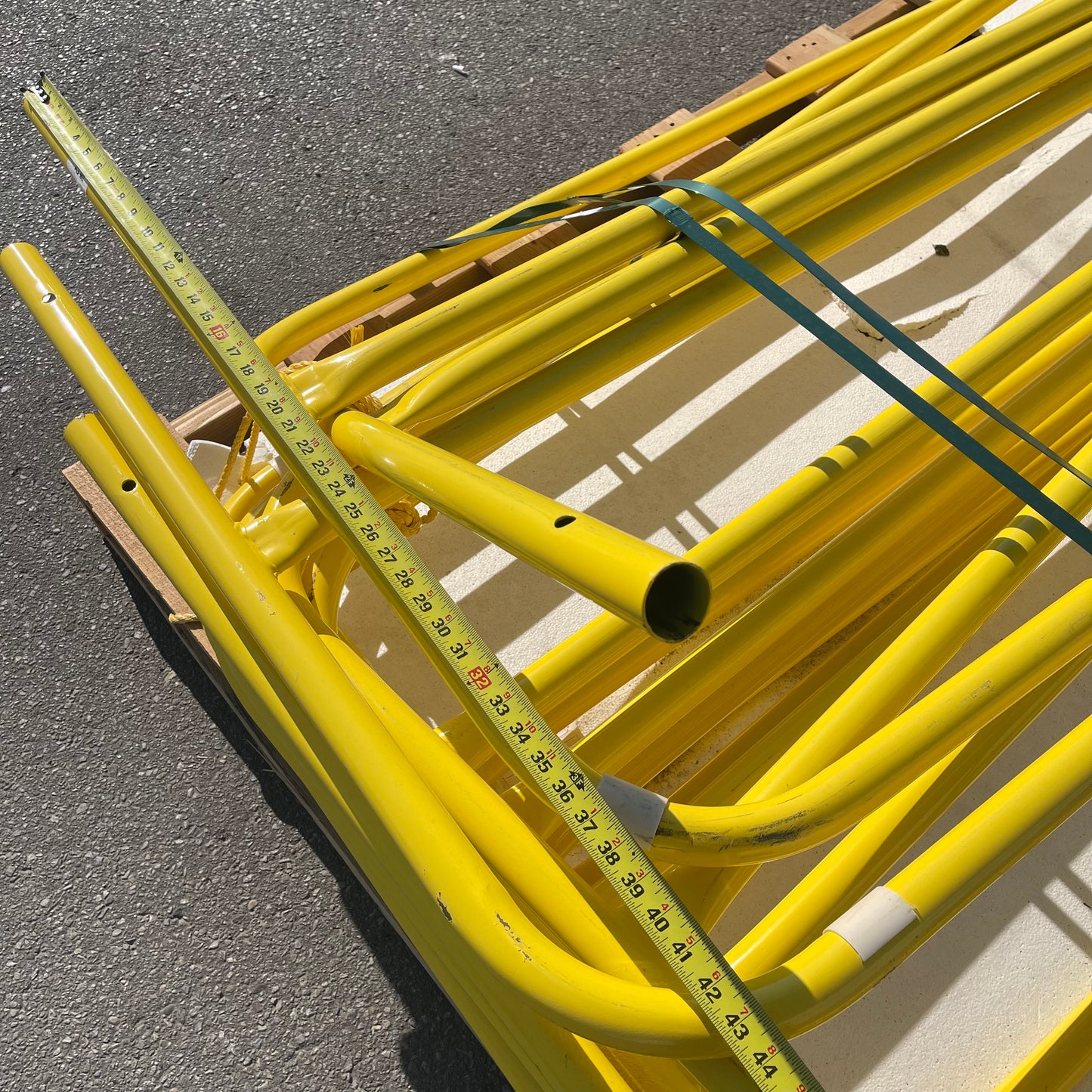 GARLOCK Stack of Yellow Steel Gates (AS-IS)