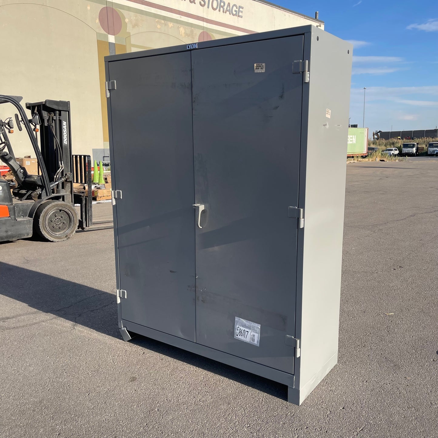 Z@ LYON Heavy-duty Storage Cabinet 82”x60”x24” Dove Grey DD1149 (AS-IS)