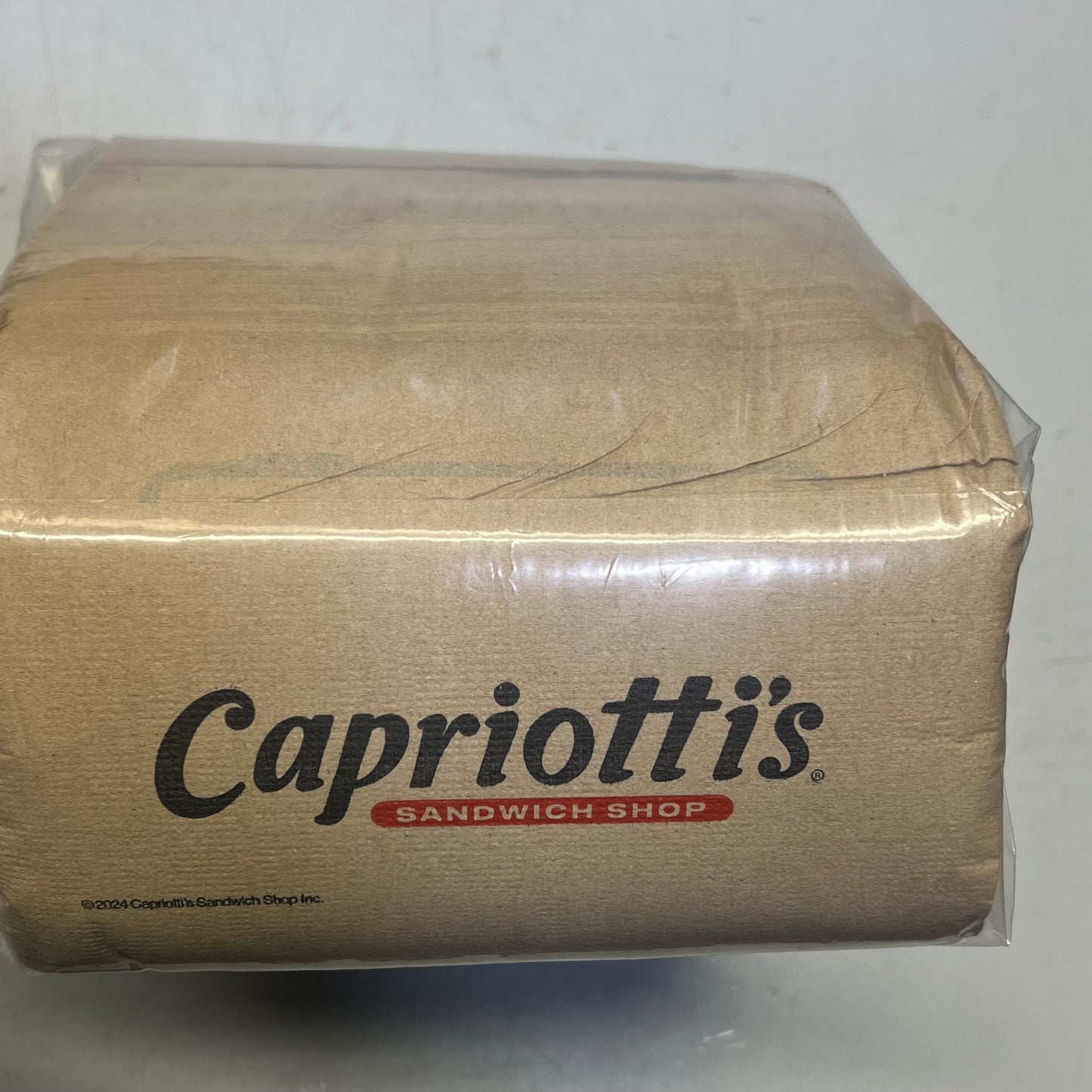 ZA@ CAPRIOTTI'S (6000 PACK) Restaurant Logo Napkins 12"x13" Natural NK1213NCAP