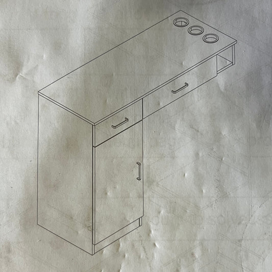 ZA@ Contemporary Desk 45.3" x 18.1" x 5.9" Black SF001045 B