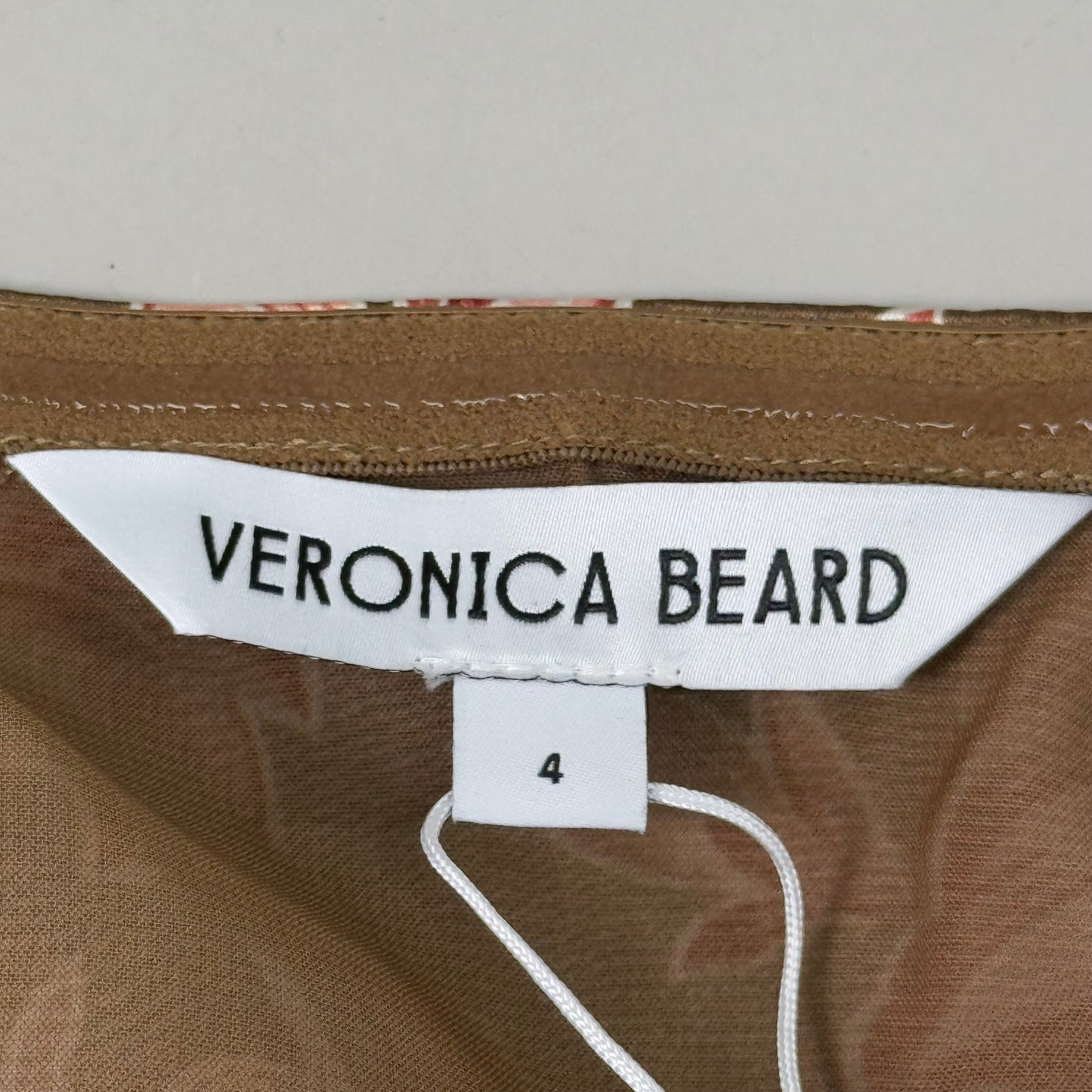 VERONICA BEARD Alberta Deep Ochre Multicolored Dress Sz-4 2406FL4620632