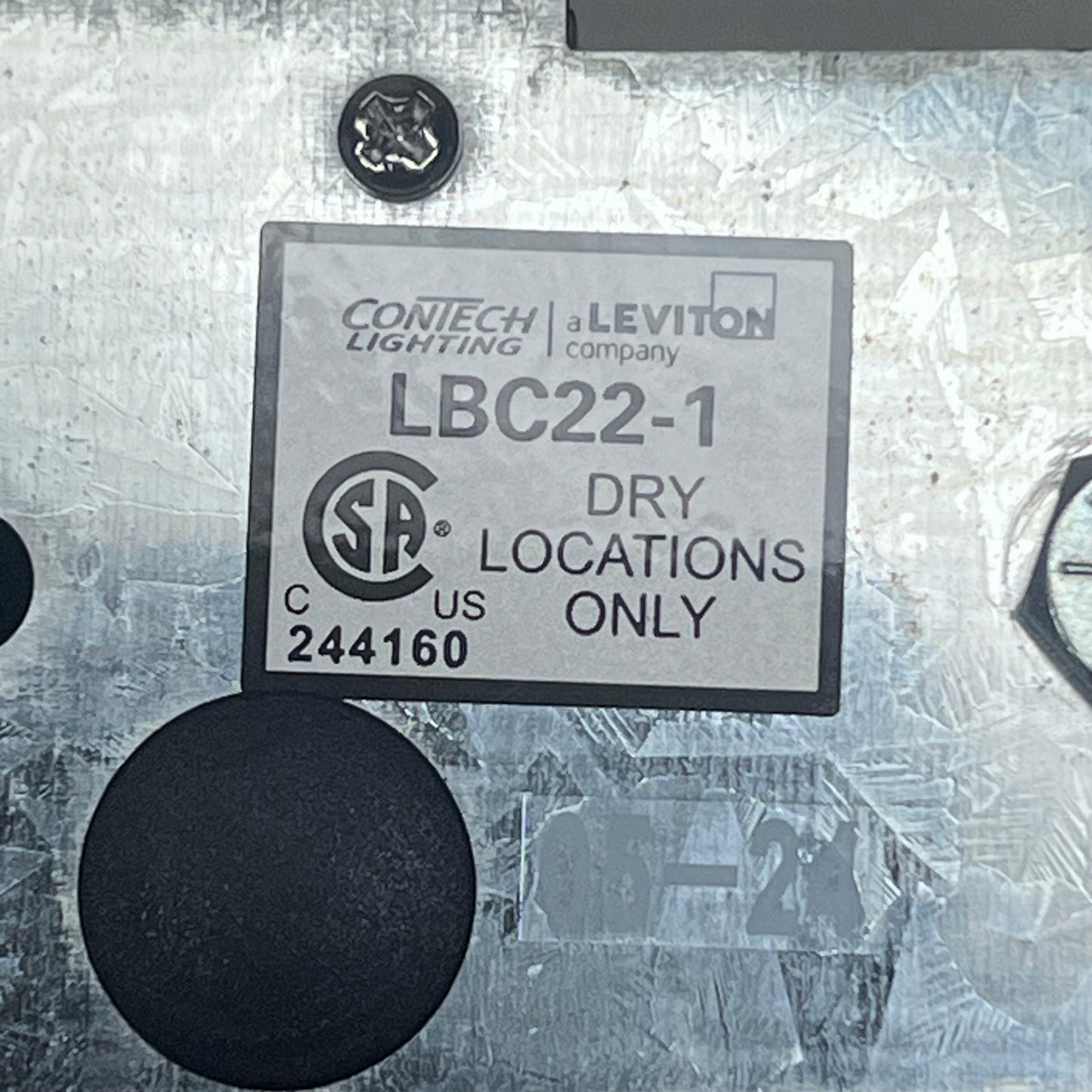 CONTECH (2 PACK) Leviton Lux Beam Connector Track System Black Finish LBC22-1-B