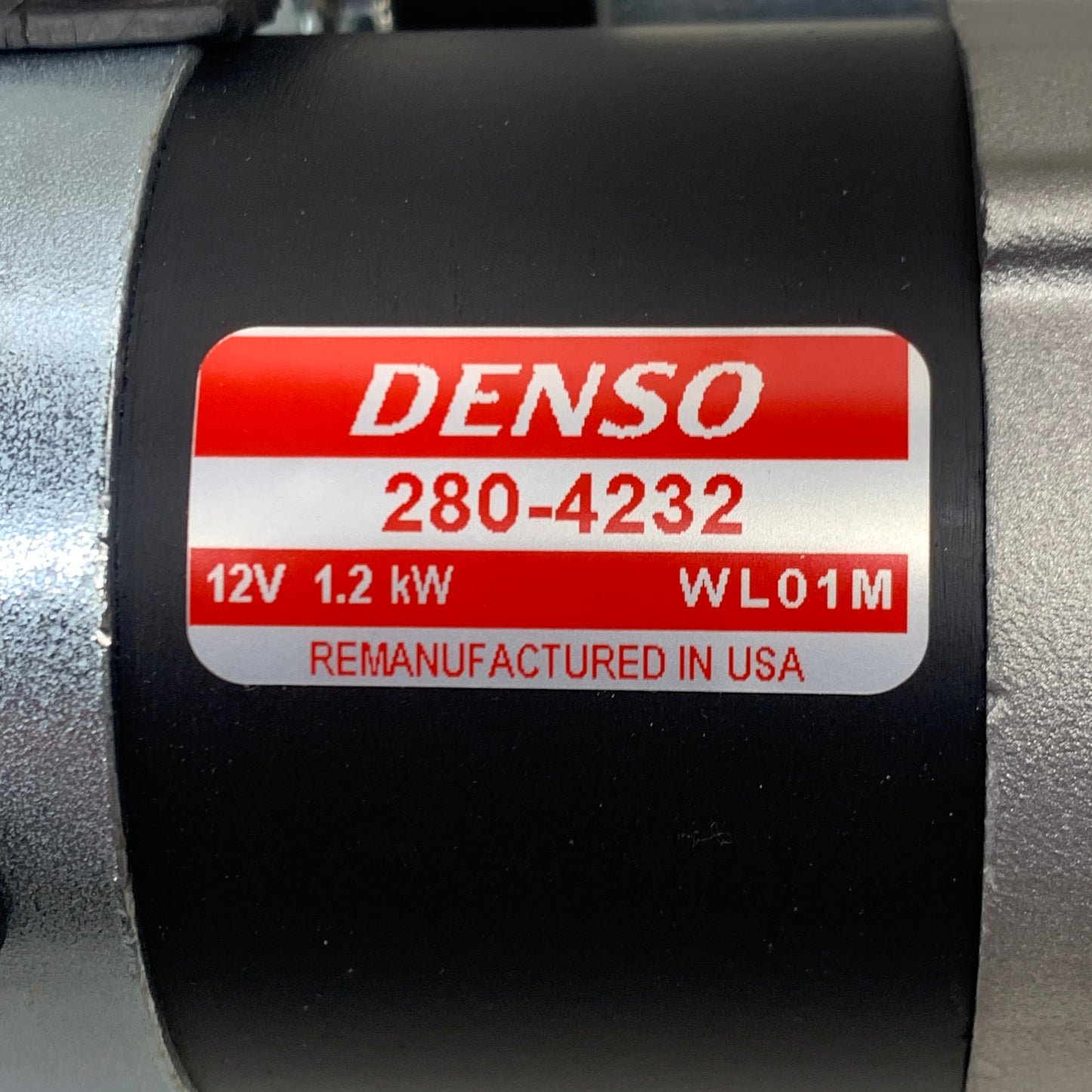 DENSO Motor Starter 1.2 Kilowatt 12.0 Volts (Remanufactured) 33522 280-4232