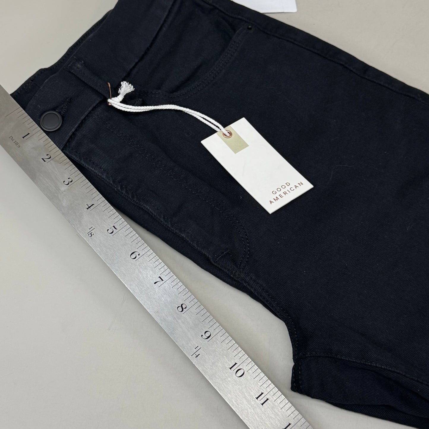 GOOD AMERICAN Always Fits Good Legs Skinny Women's Sz 6/12B Black165 GLAF478AT