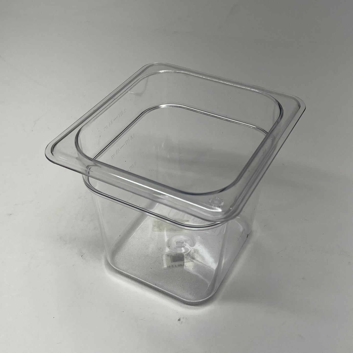 CARLISLE (6 PACK) Storplus Polycarbonate Food Pan  1/6" 6" Deep Clear 3068507