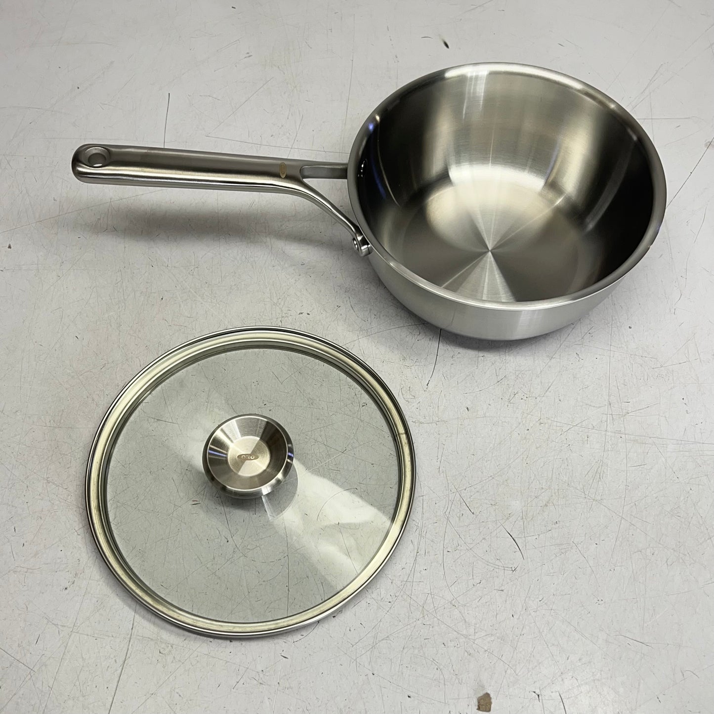 OXO Stainless Steel Mira Series Sauce Pans W/ Lid 1.7qt & 3.3qt CC005891-001