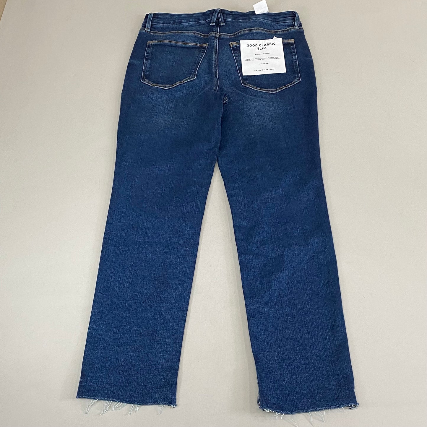 GOOD AMERICAN Good Classic Slim High Rise Jeans Women's Sz 10 Indigo511 GCLBSH960T