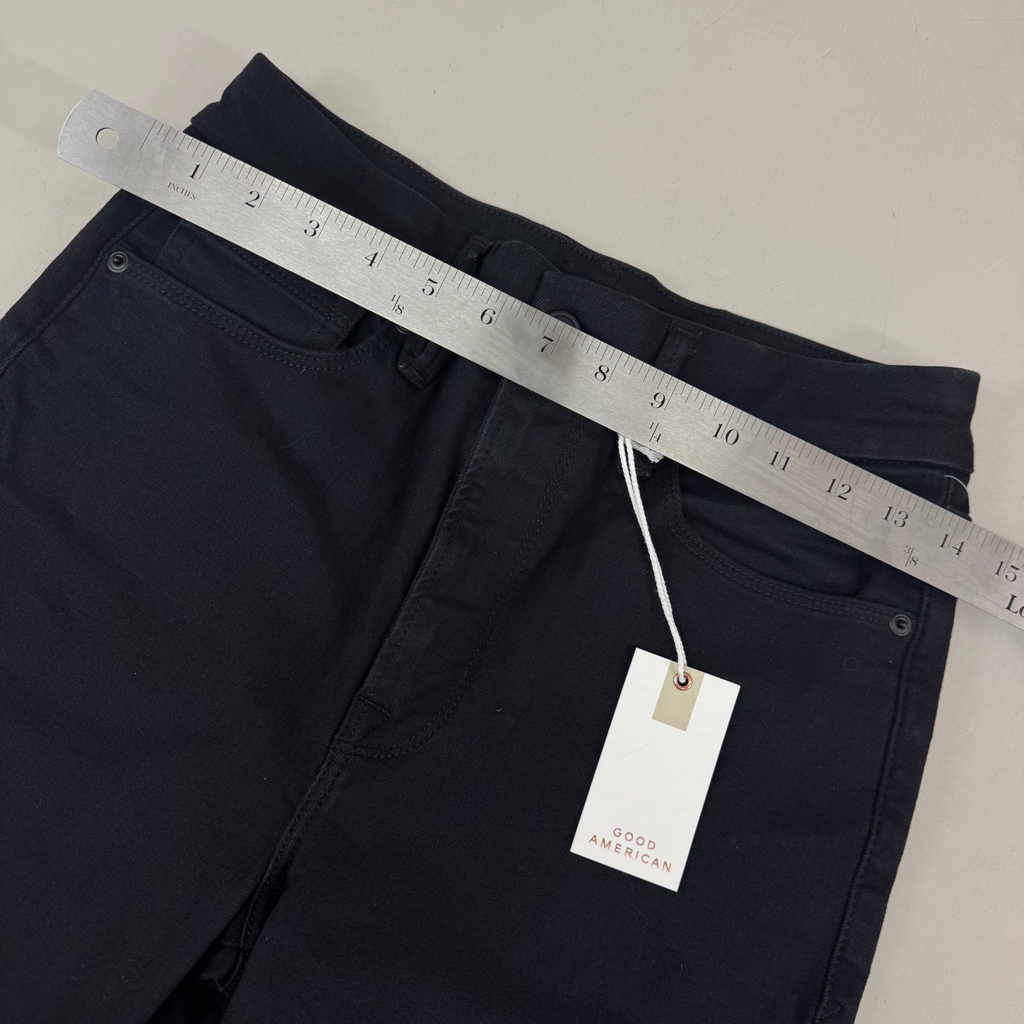 GOOD AMERICAN Always Fits Good Legs Skinny Women's Sz 6/12B Black165 GLAF478AT
