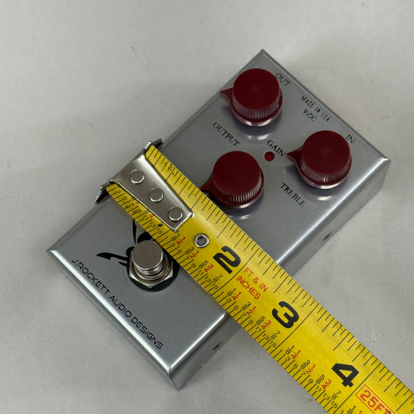 J.ROCKET AUDIO DESIGNS Archer Overdrive Boost OD Guitar Effects Pedal 5"L x 3"W x 7"H Silver AR010293