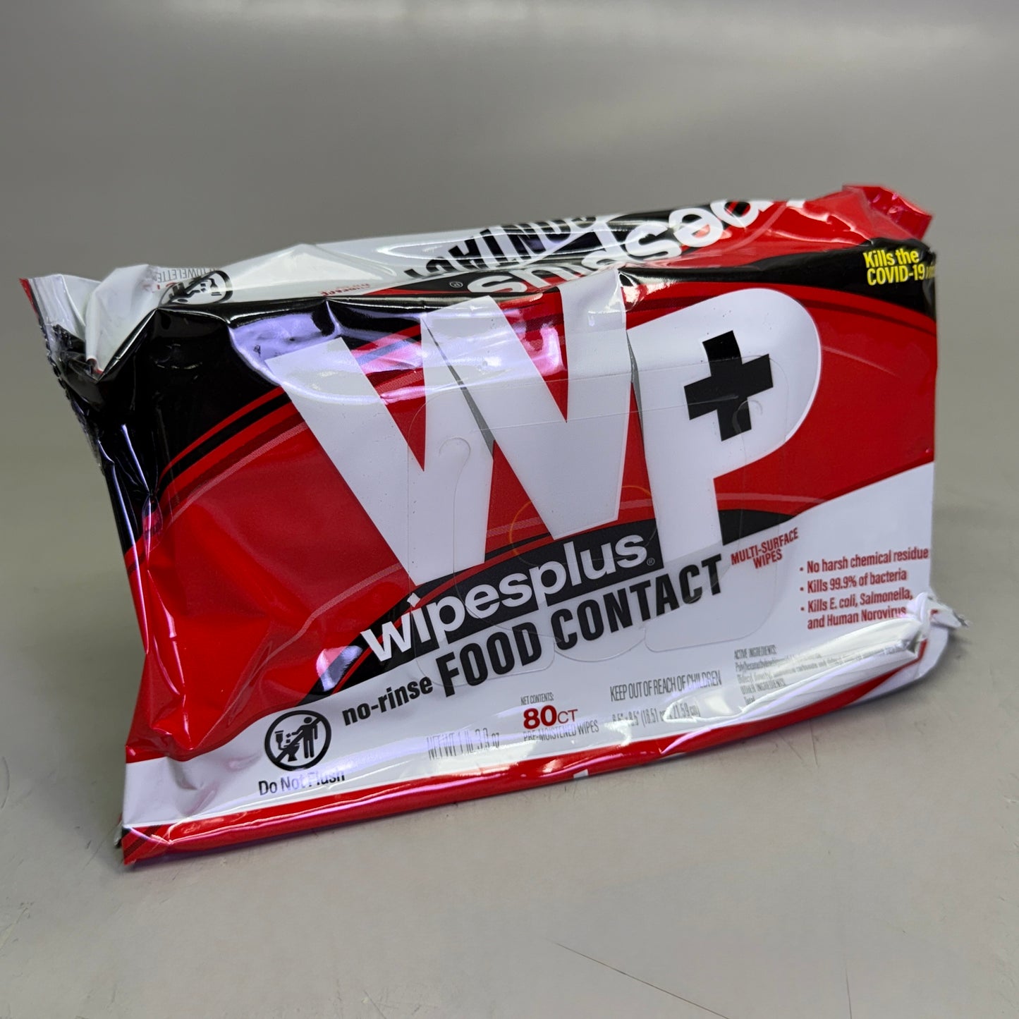 ZA@ WipesPlus No-Rinse Contact Surface Wipes 6 Pack (80 Each, 480 Total) 37608