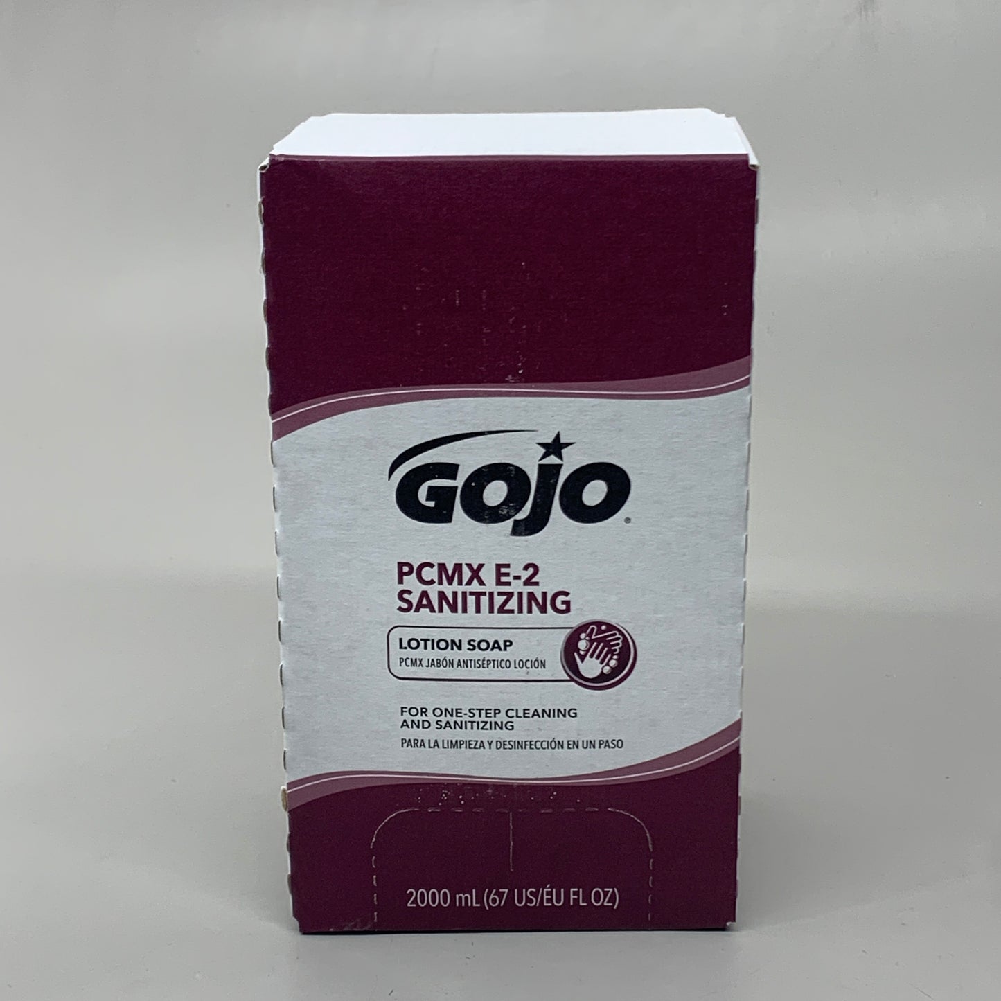 GOJO (4 PACK) PCMX E-2 Sanitizing Lotion Soap Refill 67 fl oz 2000 ml 7581-02