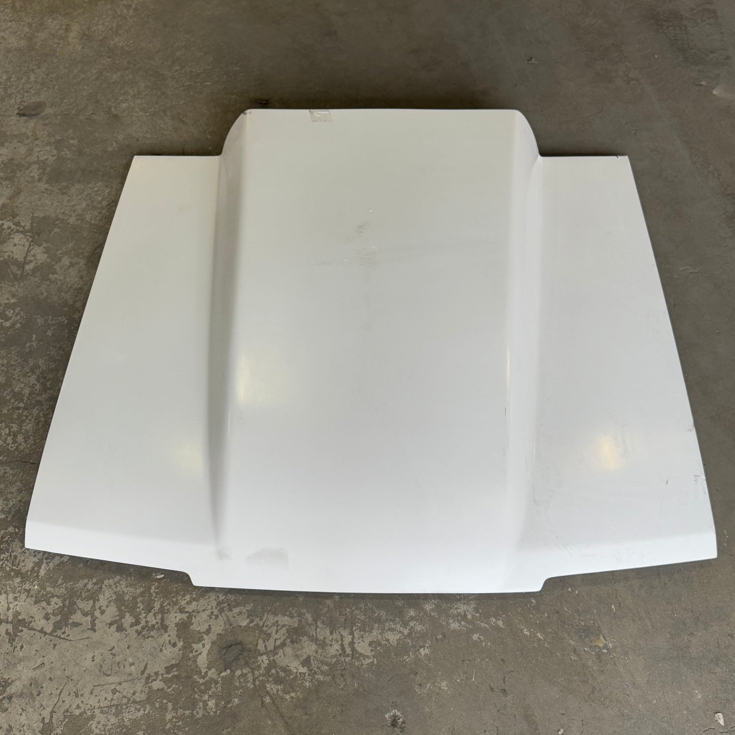 ZA@ FORD MUSTANG 1987/1993 4" Cowl Fiberglass Heat Extractor Hood Trufiber Sz 57”x8”x53” (AS-IS, Damage)