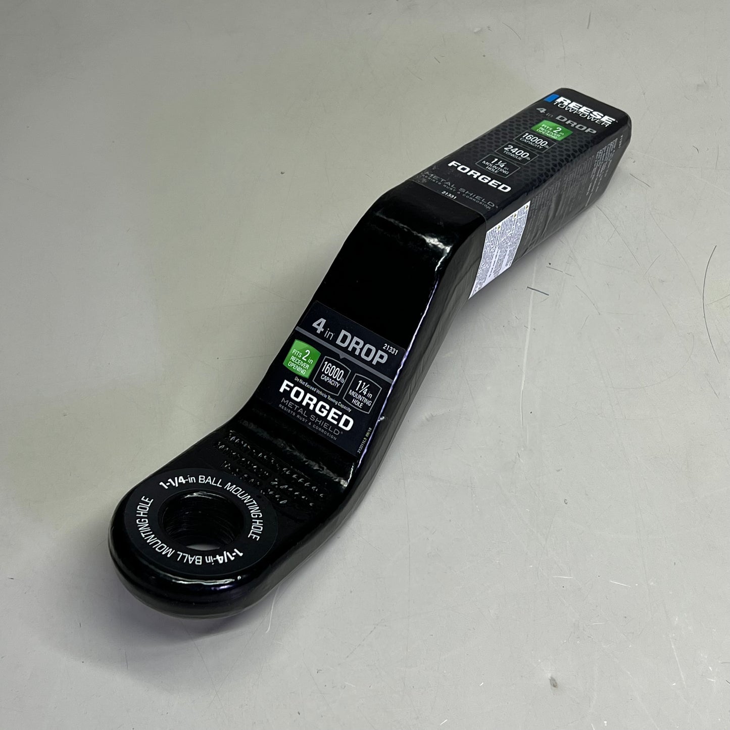 REESE TOWPOWER Trailer Hitch Ball Mount 4" Drop 2" Raise 16,000 lbs Cap 21331