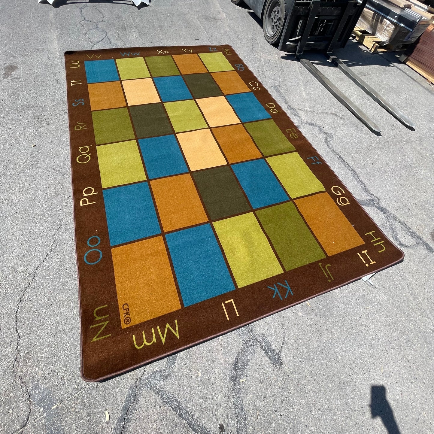 ZA@ Pallet of CARPETS FOR KIDS Alphabet Nature’s Colors Seating Rug 143”x90” (New)