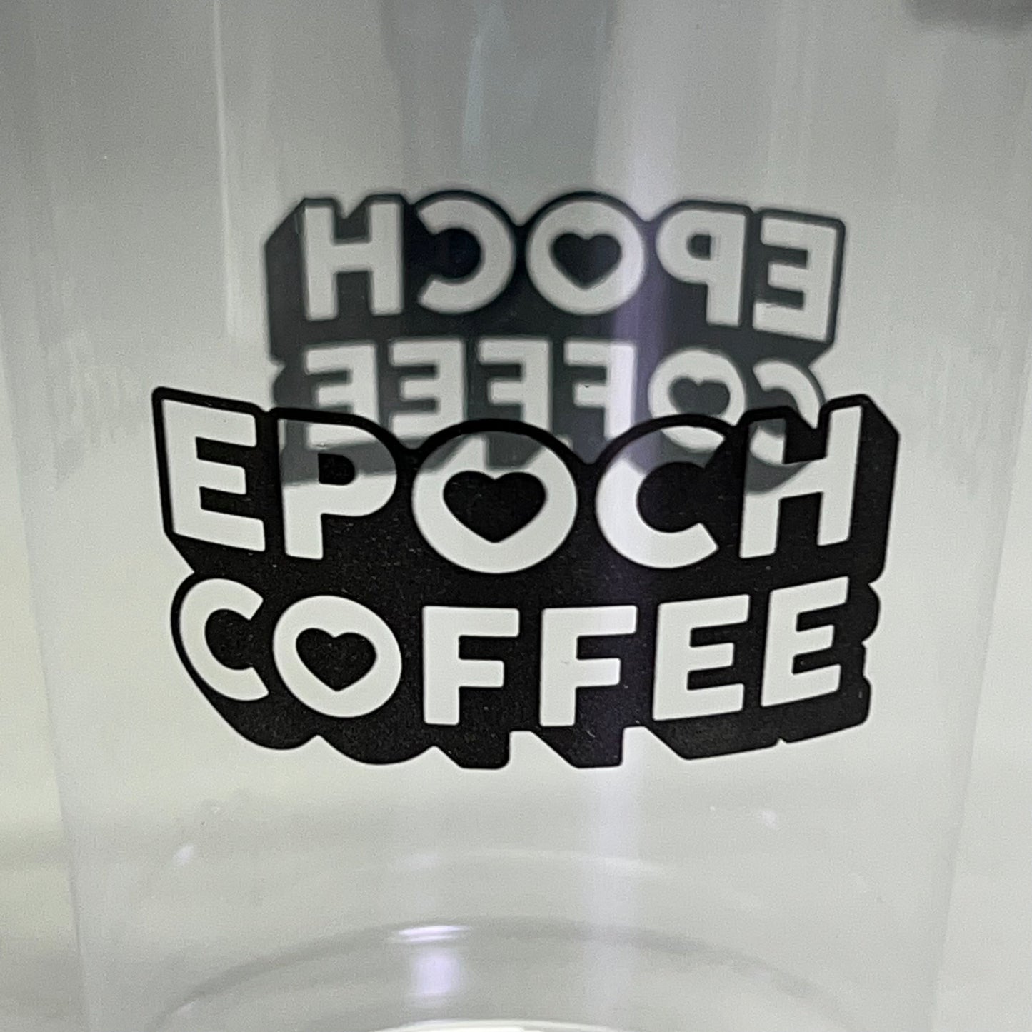 ZA@ EPOCH COFFEE (1000 Cups) Plastic Cups 20 oz Clear PO-AN1817 B