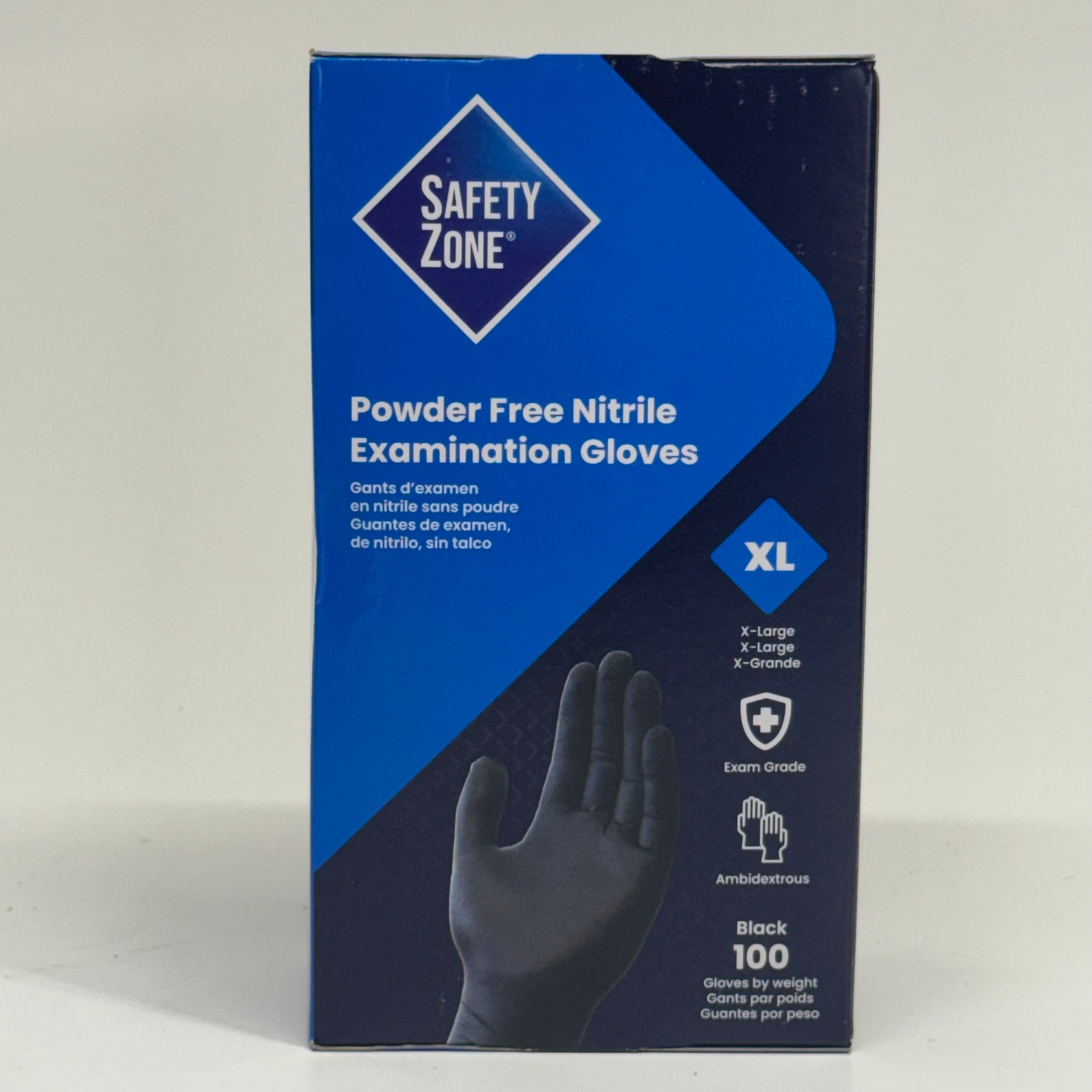 SAFETY ZONE (1000 Gloves) Powder Free Nitrile Examination Gloves