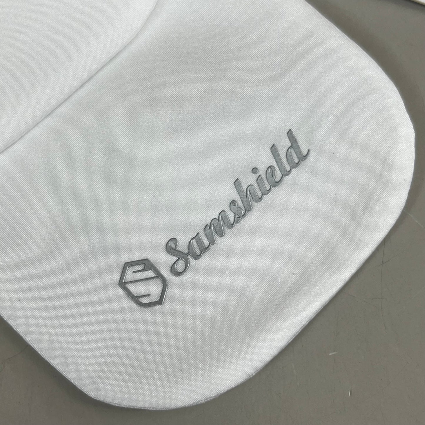 SAMSHIELD Plastron Crystal Fabric Equestrian Riding Tie Women's Sz XS/S White