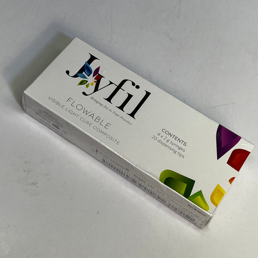 3D DENTAL (4-2G, 20 TIPS) Joyfil Flowable Visible Light Cure Composite BB 01/28