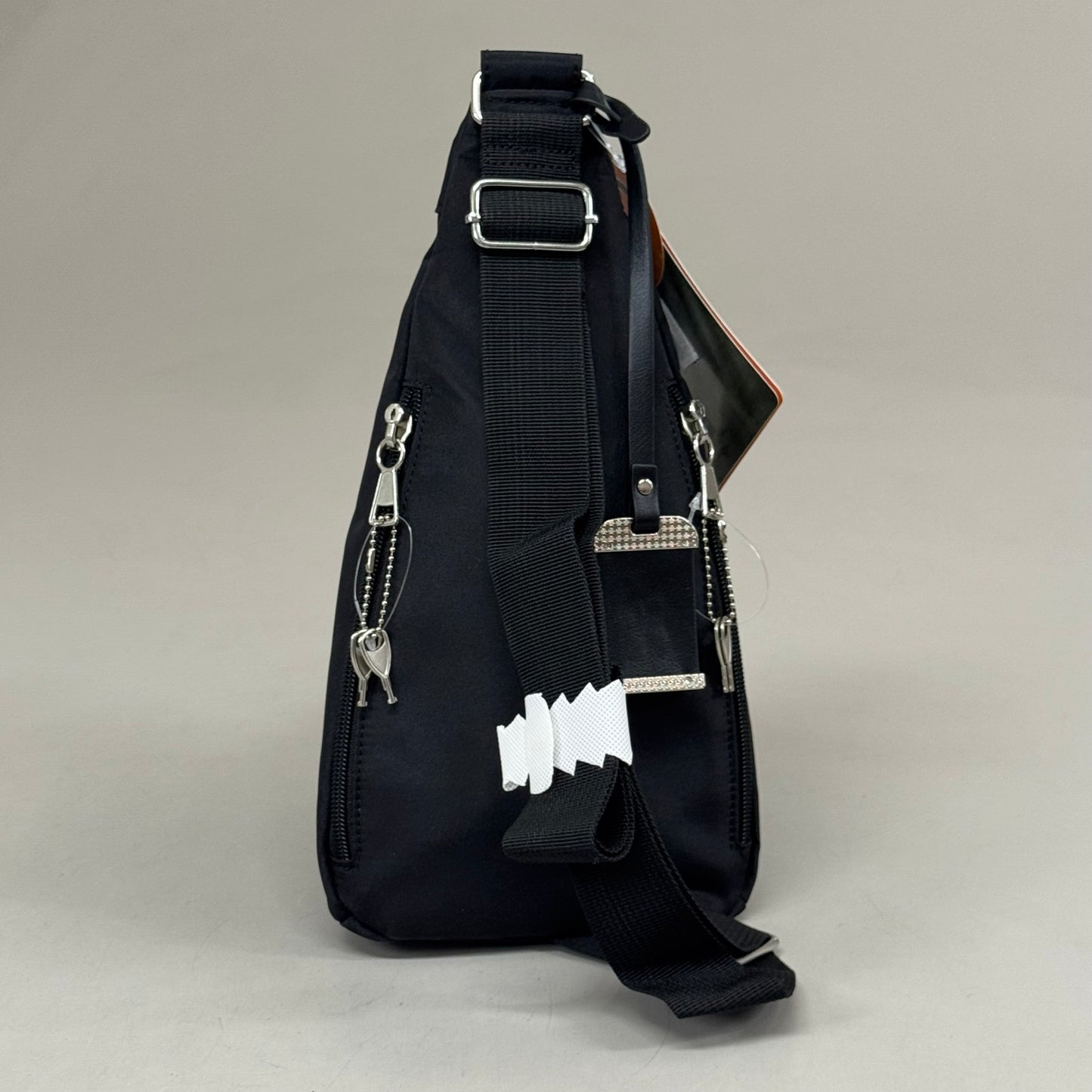 BULLDOG CASES Sling Bag W/ Gun Holster 14"x7"x5" Black