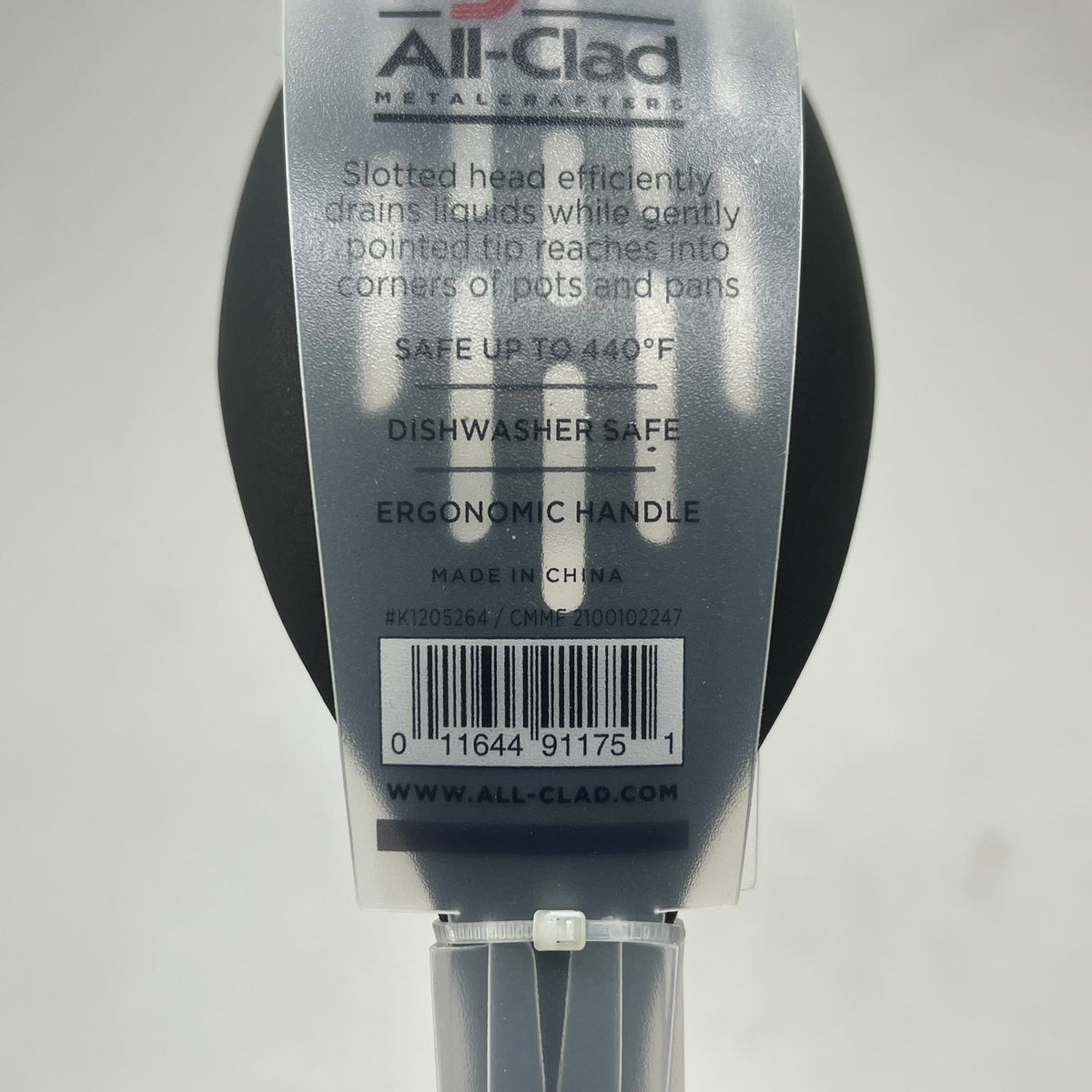 ALL CLAD Precision Nonstick Slotted Spoon Stainless Steel Handle 14"L Chrome