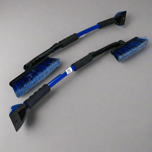 MAXX FORCE (2 PACK) Snowbrooms Extends to 50" Reach Window Scrapers, Blue