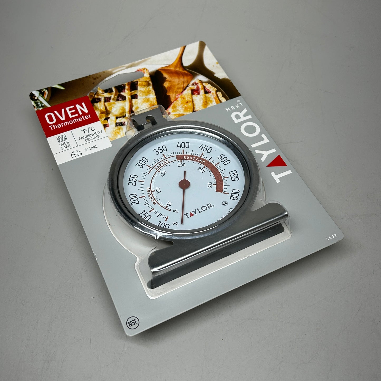 TAYLOR Analog Dial Oven Thermometer Stainless Steel 5932 (New)