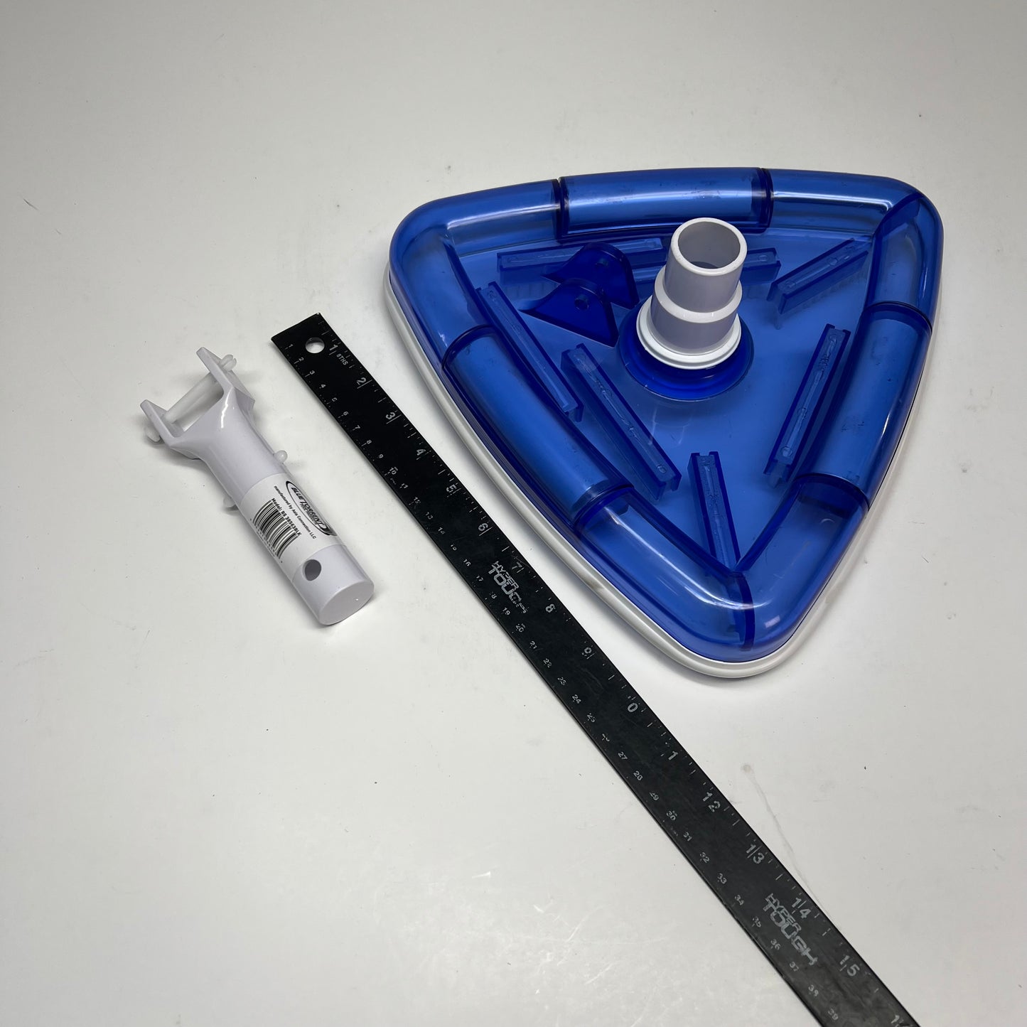 ZA@ BLUE TORRENT Weighted Triangular Swimming Pool Vacuum Head  Translucent BS38563BLK
