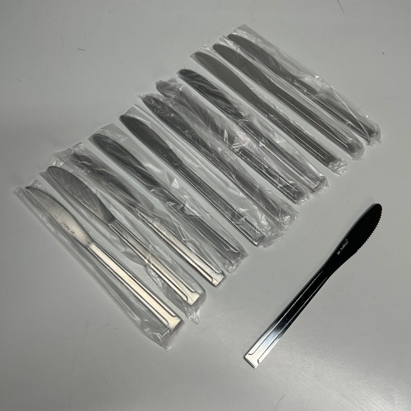 ZA@ PROWARE WINDSOR (12 PACK) Stainless Steel Dinner Knife With Engrave Handle Silver 15924 B