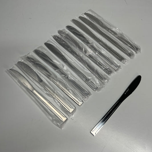 ZA@ PROWARE WINDSOR (12 PACK) Stainless Steel Dinner Knife With Engrave Handle Silver 15924 B