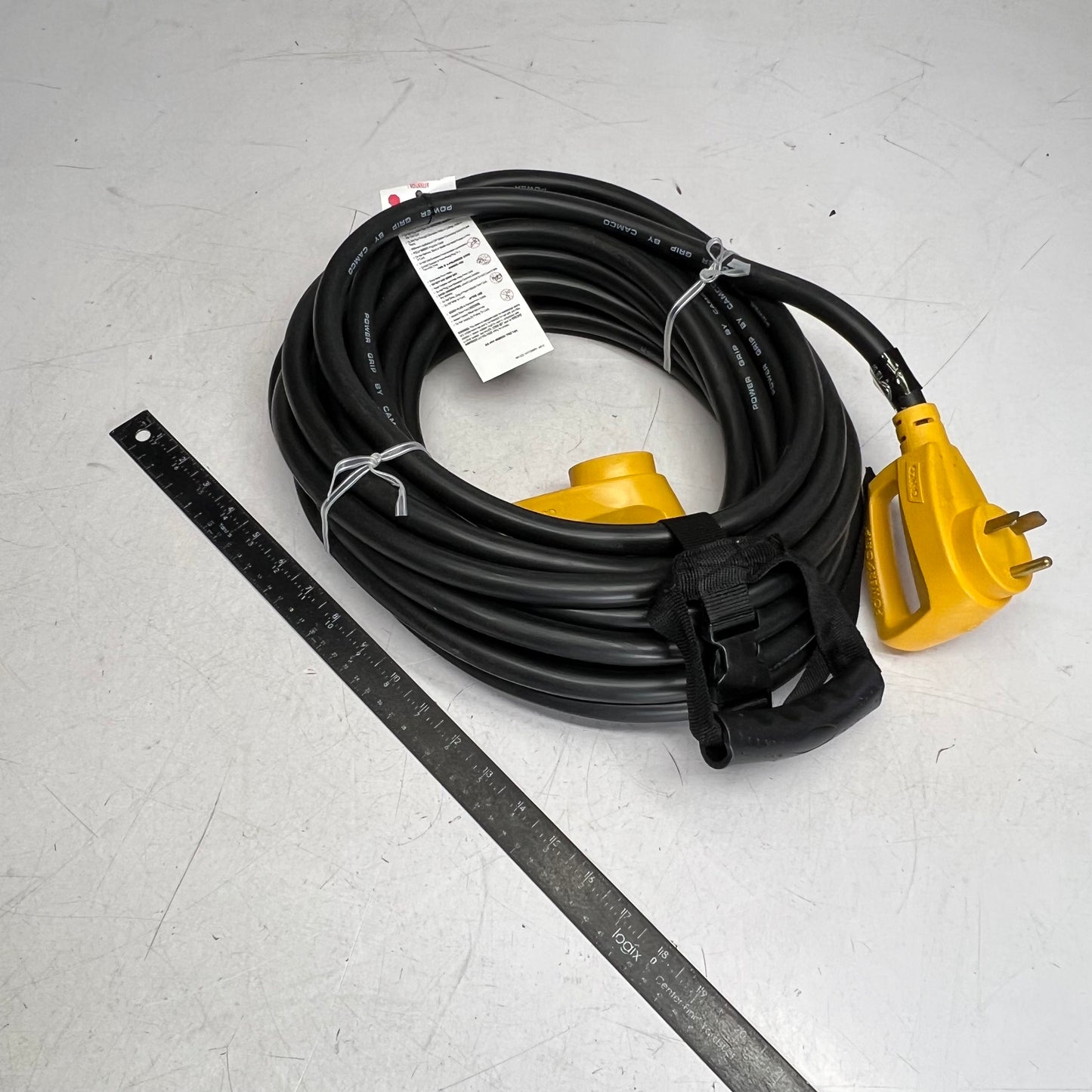 CAMCO Rv Extension Power Grip Extcord  50' 30A 125V/3750W 10 Ga Yellow 55197
