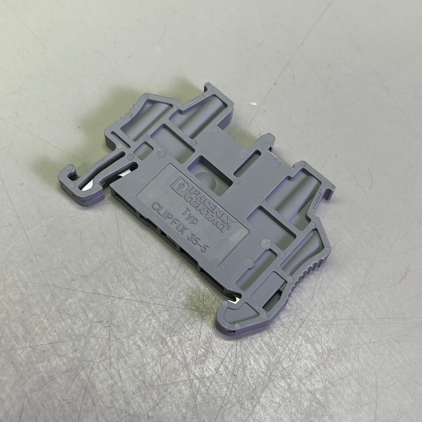 PHOENIX CONTACT (50 PACK) Clipfix Quick Mounting End Bracket Grey 3022276