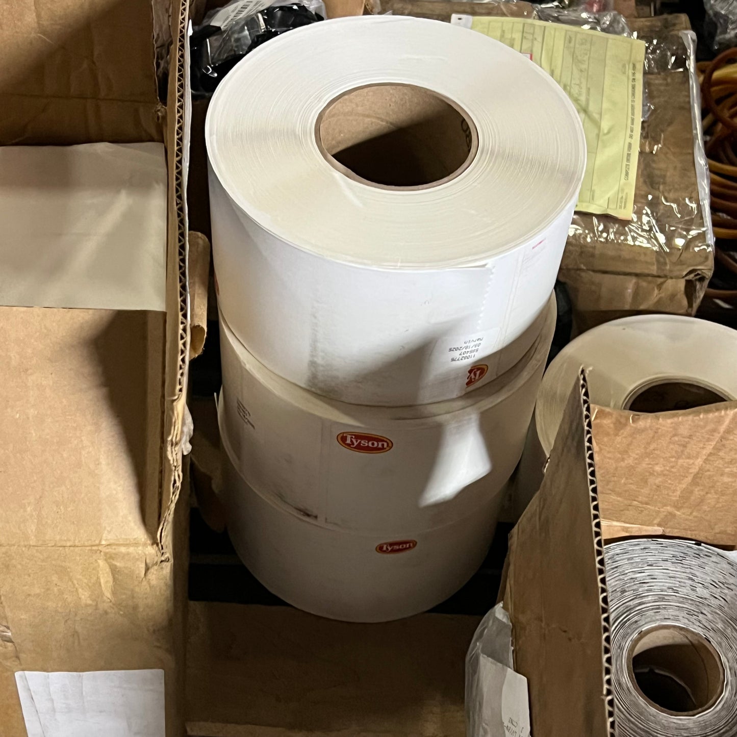 ZA@ Pallet of MIXED Assorted Hardware, Bucket Foam Cooler, & Sticker Labels (AS-IS)