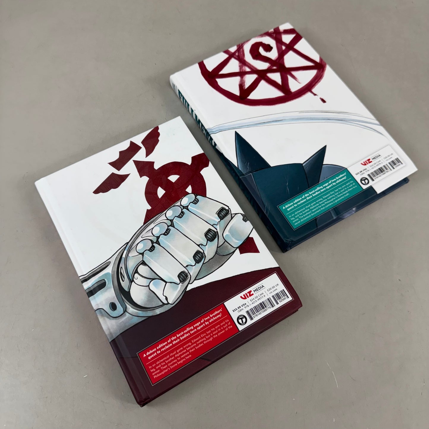 VIZ MEDIA (Volume 1 And 2) Fullmetal Alchemist Full Metal Edition  Hiromu Arakawa Hardcover